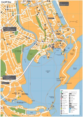 Cardiff Bay map
