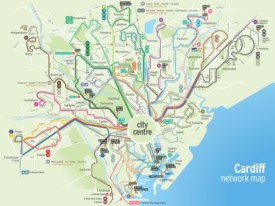 Cardiff transport map