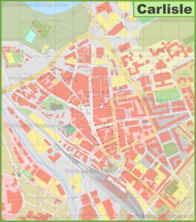 Carlisle city centre map