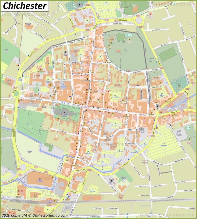 Map of Chichester