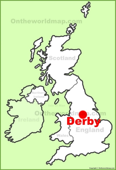 Derby Location Map