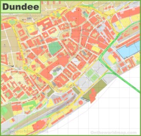 Dundee city centre map