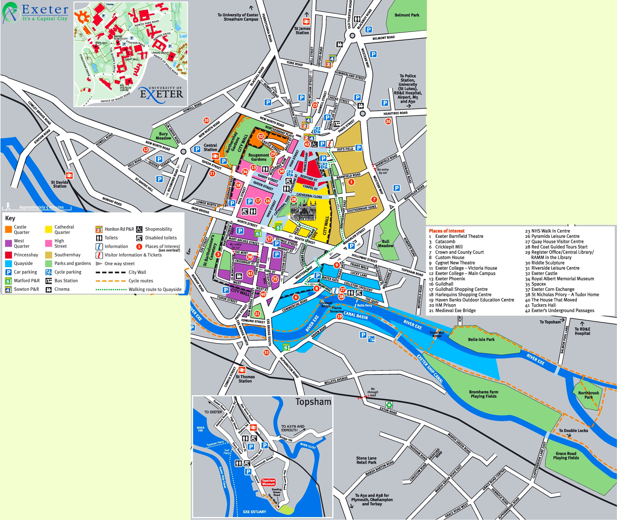 Map Of Exeter
