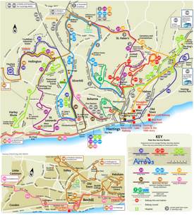 Hastings Bus Map