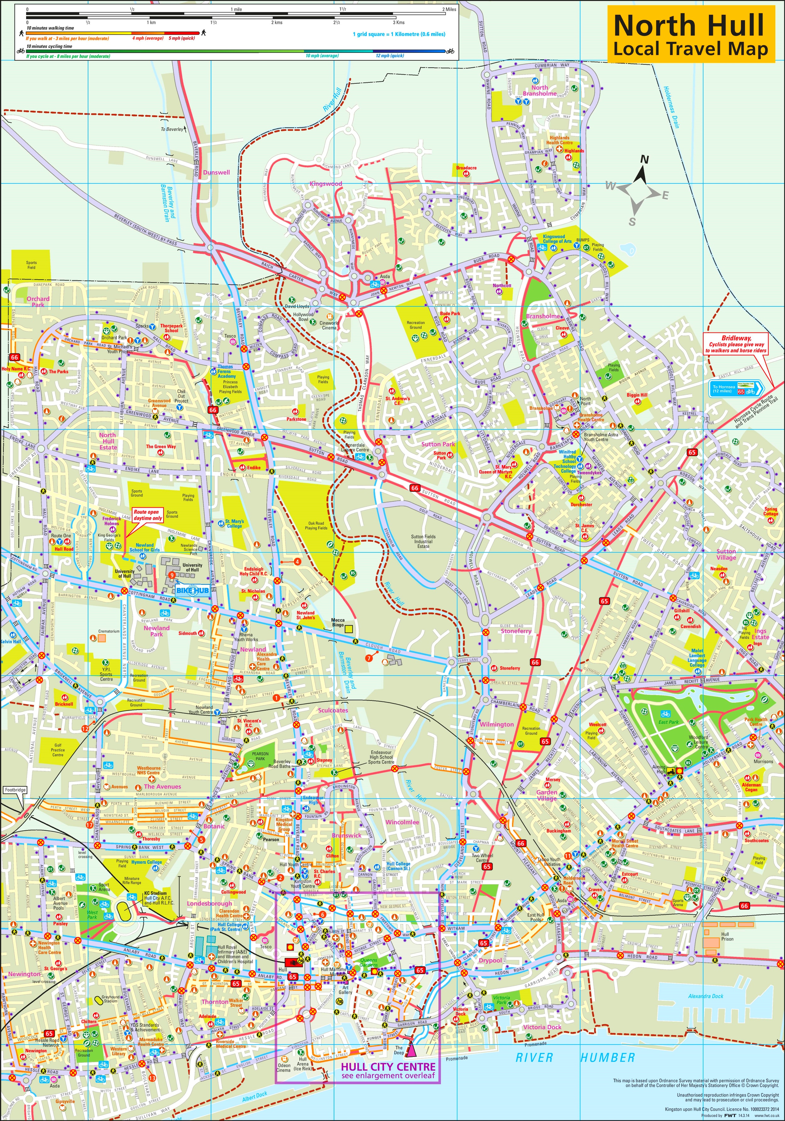 North Hull travel map2496 x 3564