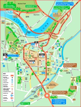 Lancaster tourist map