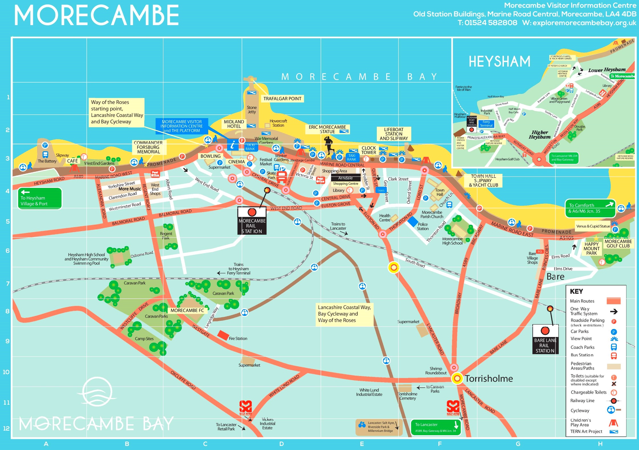Morecambe tourist map