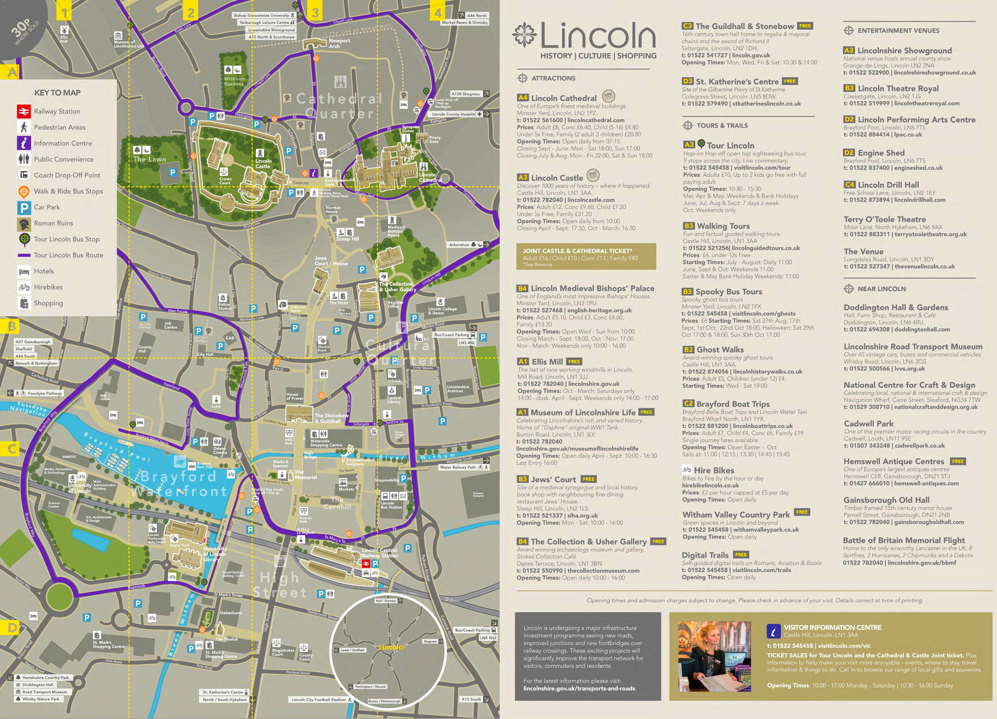 Lincoln sightseeing map3211 x 2315