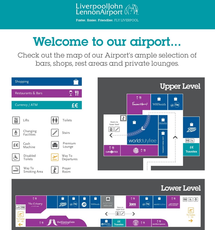 Liverpool airport map