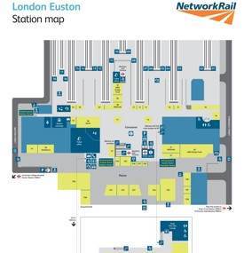 Euston railway station map