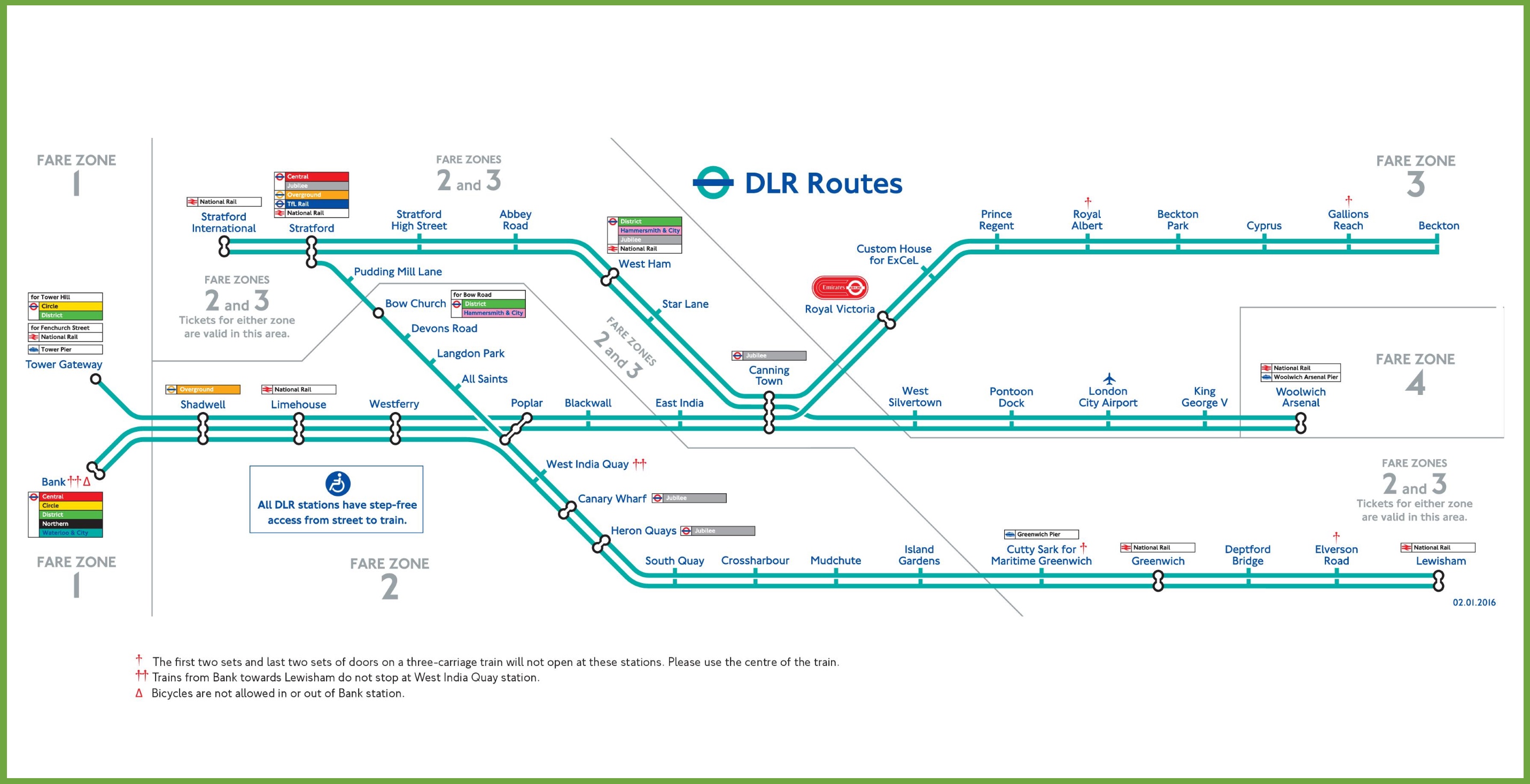 London DLR Map