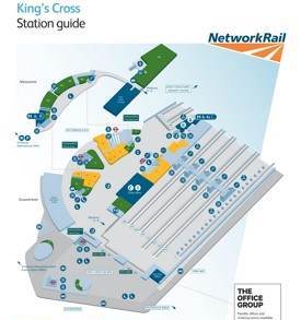 London King's Cross railway station map