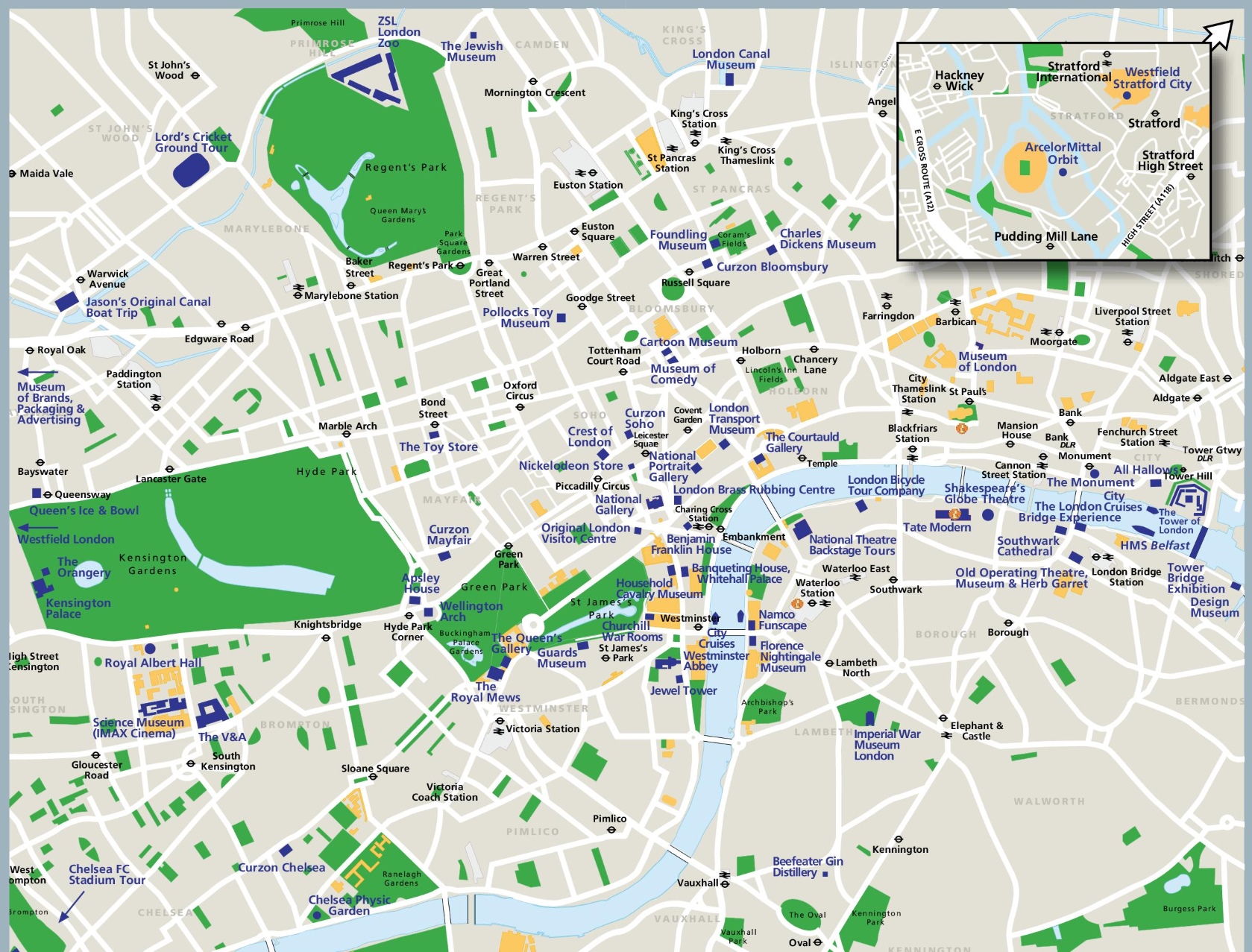 London Attractions Map London Tourist Map See Map Details From Images