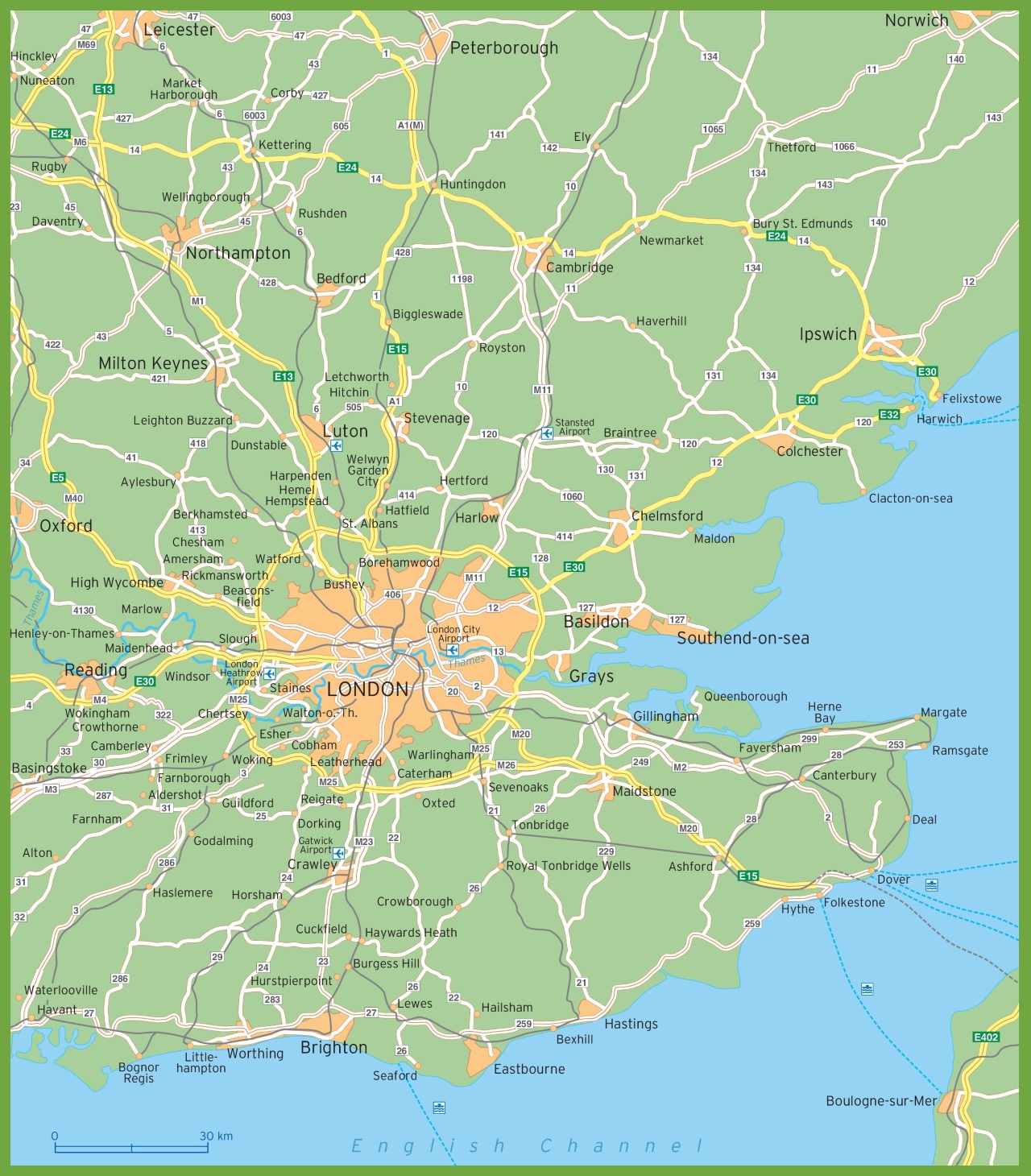 map of london and surrounding areas London Surroundings Map map of london and surrounding areas