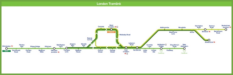 London tramlink map