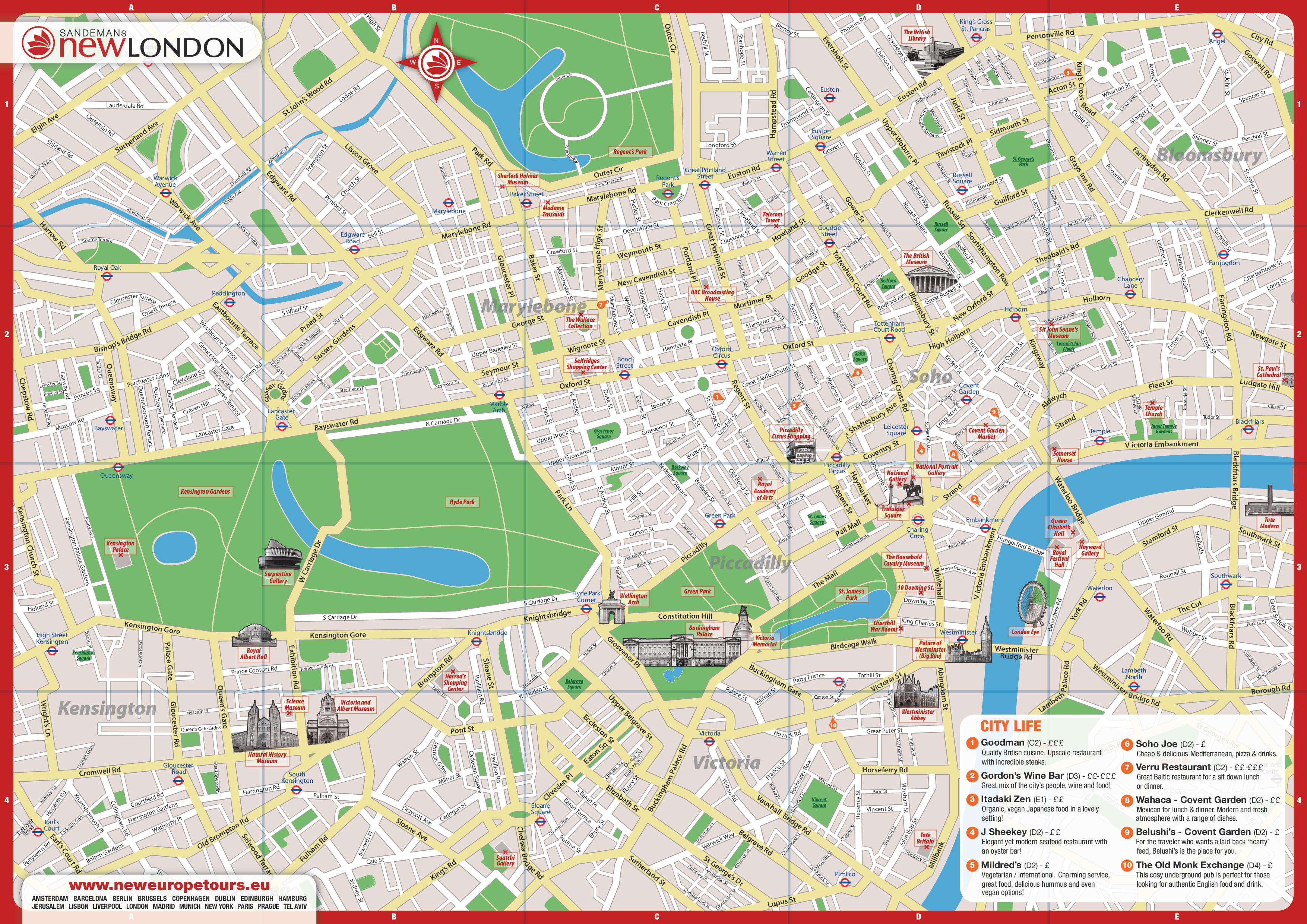 Printable Simple Map Of London Click Here To Access The Printable