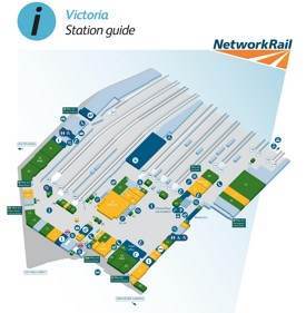 London Victoria railway station map