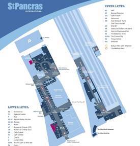 St Pancras railway station map