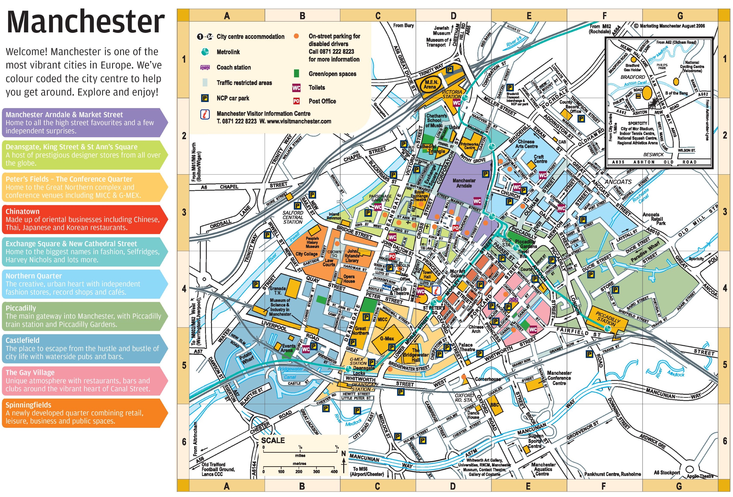 Manchester City Center Map