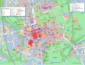 Oxford tourist map