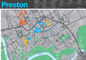 Preston tourist map