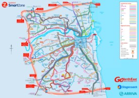 Sunderland transport map