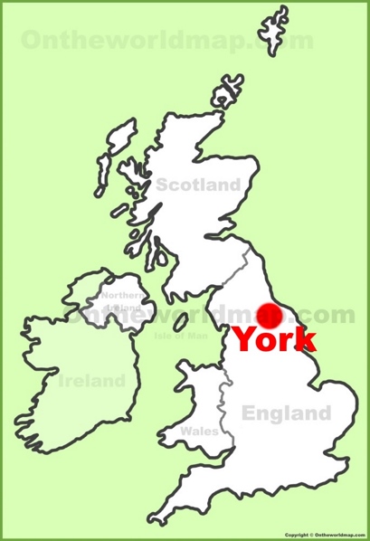 York Location Map
