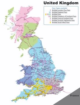 United Kingdom rail map