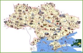Ukraine travel map