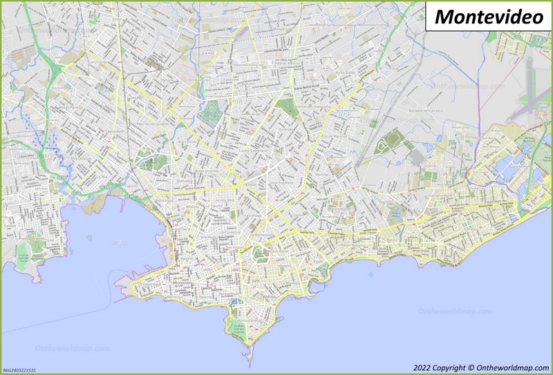 Mapa De Montevideo Uruguay Mapas Detallados De Montevideo Hot