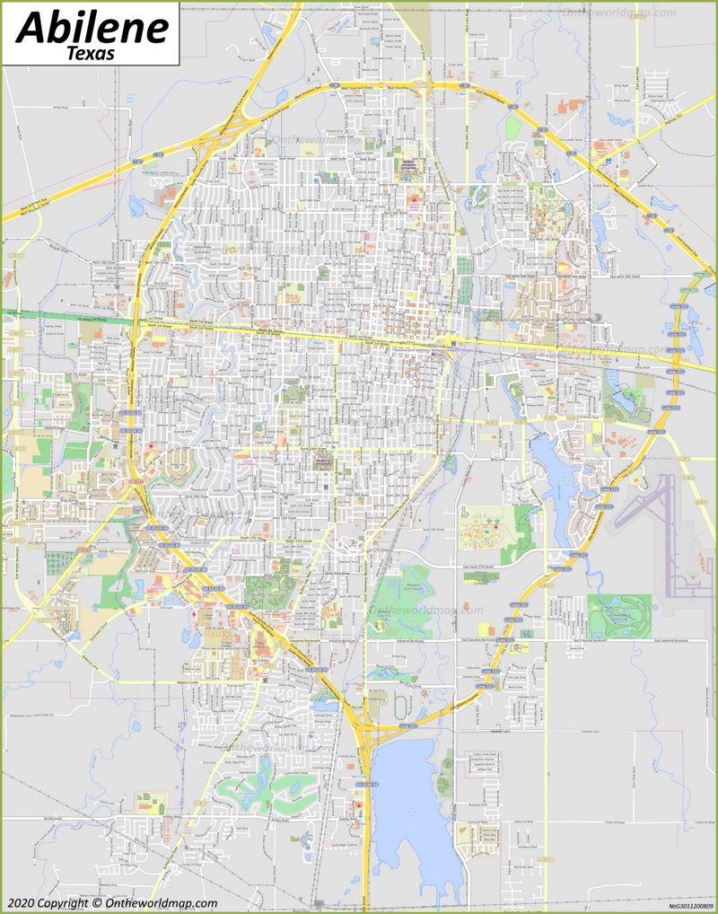 Abilene Map Texas, U.S. Maps of Abilene