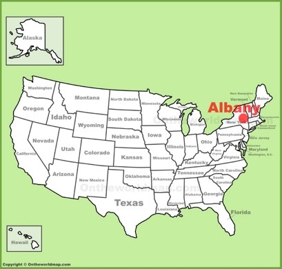 Albany Location Map
