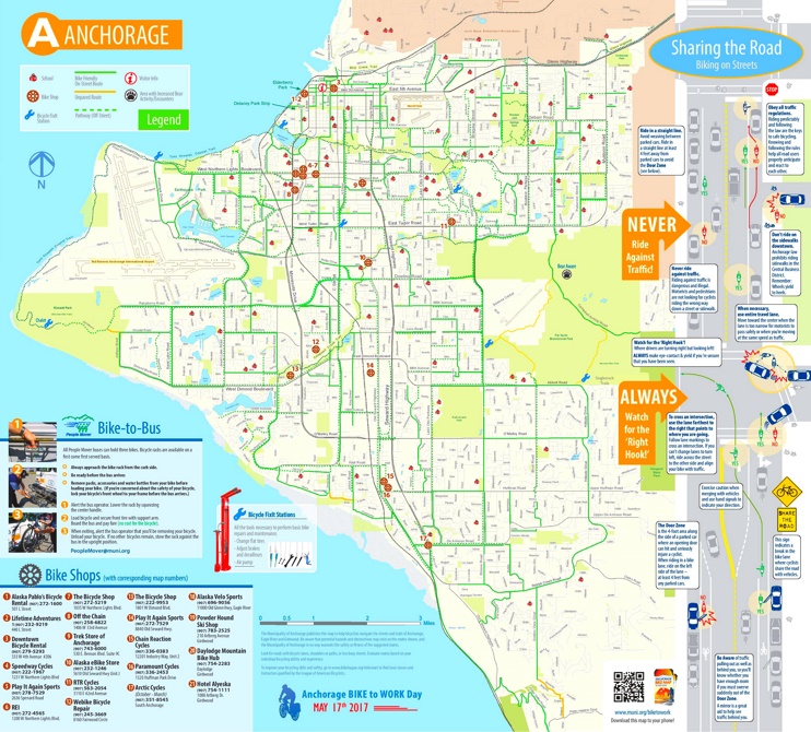 Anchorage bike map