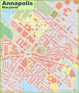 Annapolis downtown map