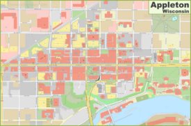 Appleton downtown map