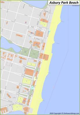 Asbury Park Beach Map