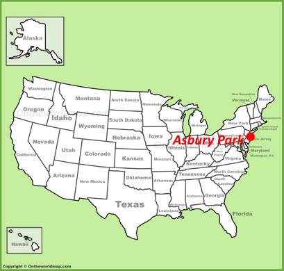 Asbury Park Location Map