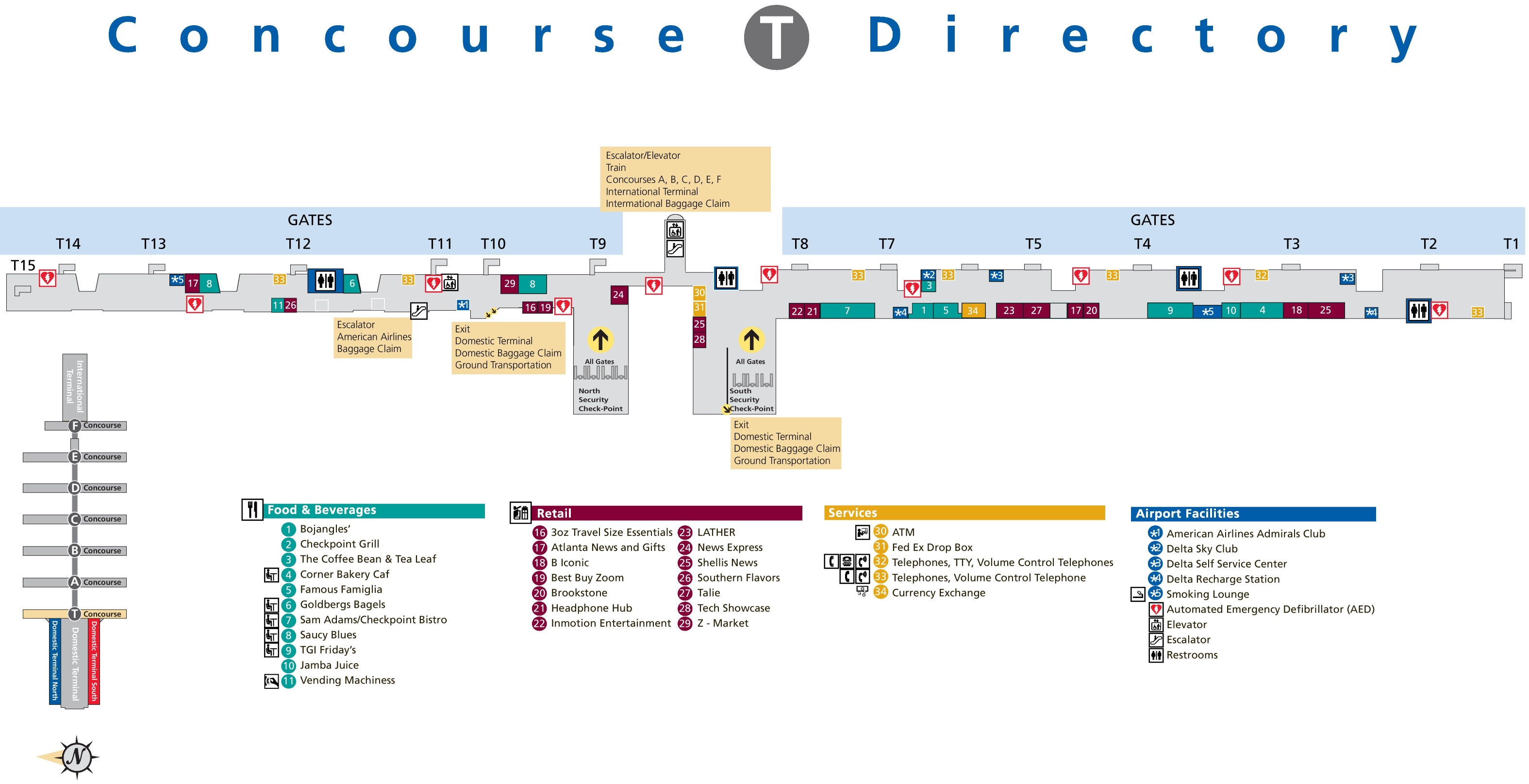 Atlanta Airport Concourse C Map - World Maps