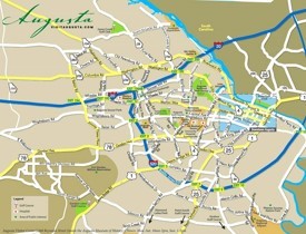 Augusta area road map
