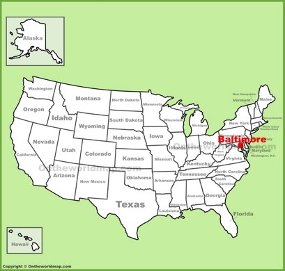 Baltimore Location Map