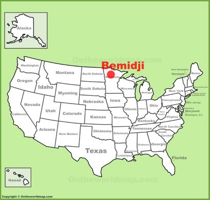 Bemidji Location Map