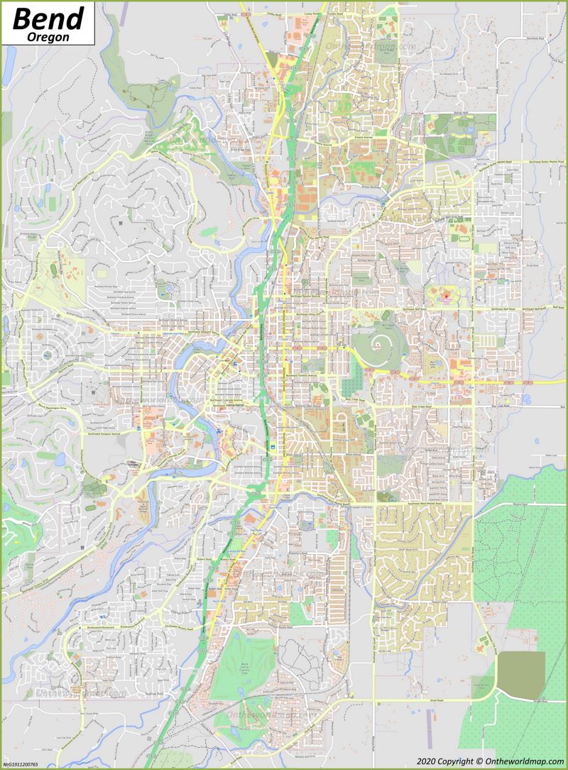 Map of Bend