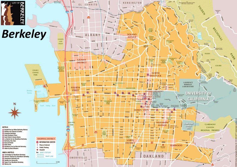 Berkeley Hotel Map