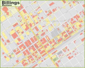 Billings downtown map