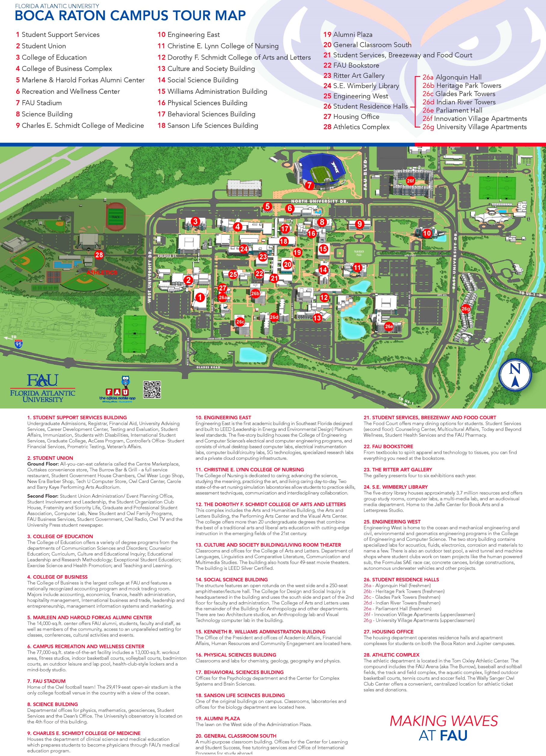 Boca Raton Campus Map