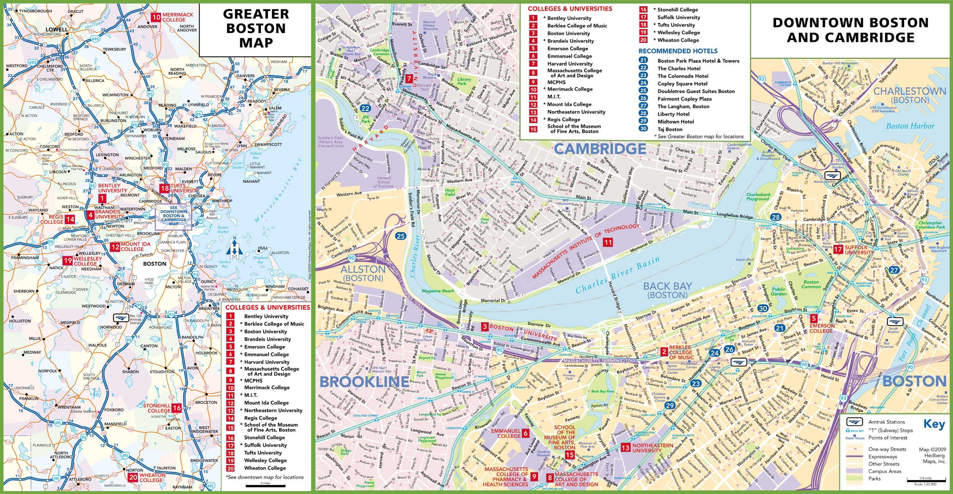 Boston Colleges And Universities Map