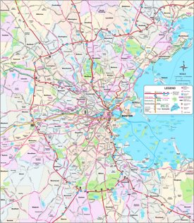 Greater Boston Map