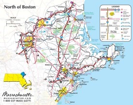 North of Boston map