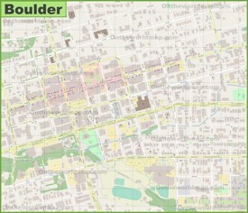 Boulder downtown map