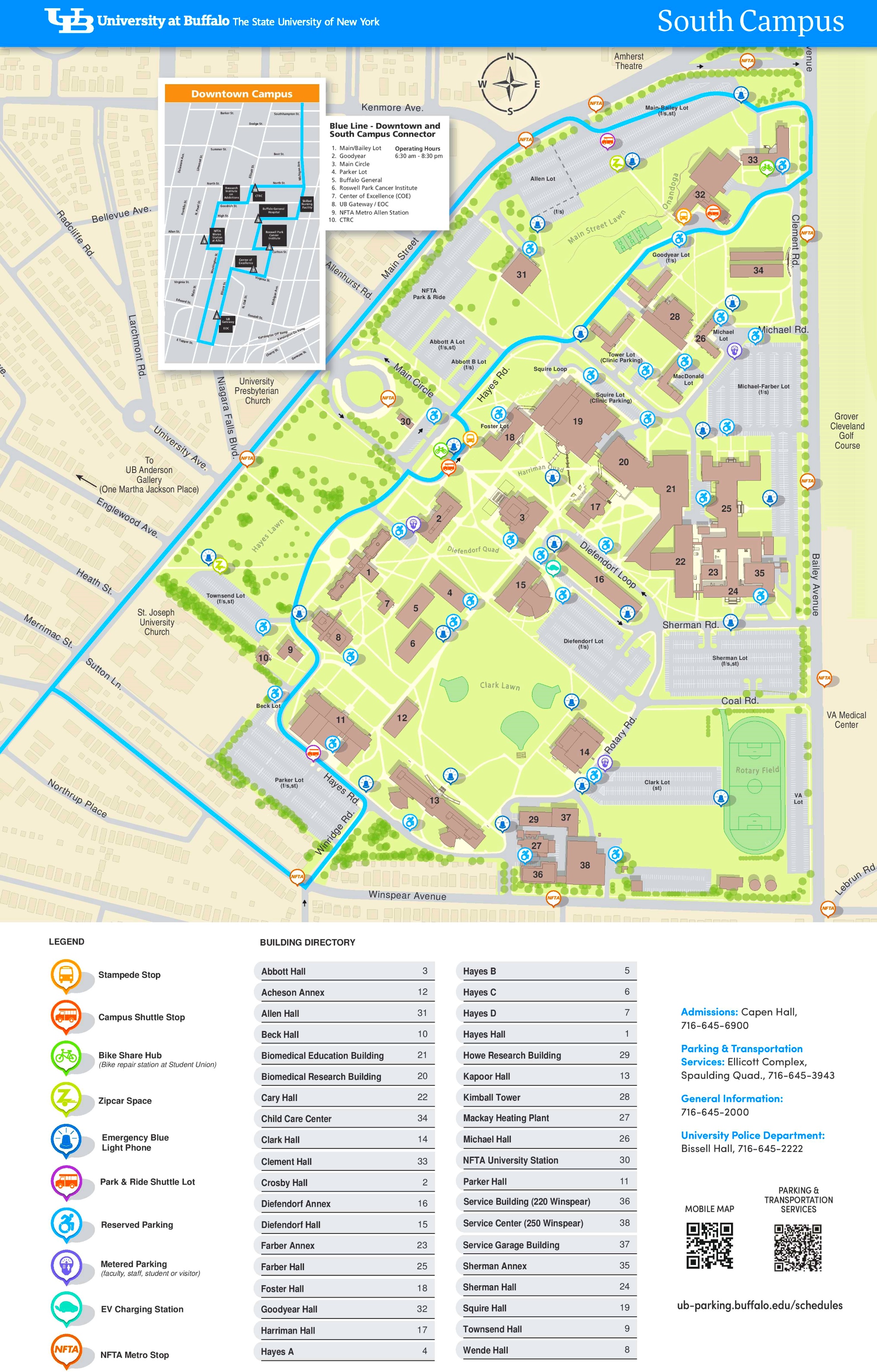 University At Buffalo South Campus Map – Map Vector